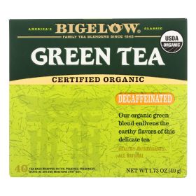 Bigelow Tea Organic Green Tea - Decaf - Case Of 6 - 40 Bag