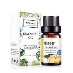 Pure Essential Oil 10ml Aroma Diffuser (Option: Ginger-10ML)