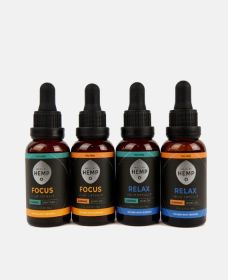 Made by Hemp THC Free Tinctures (Flavor: Relax, Strength: 1000mg)