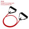 1pc 5 Levels Resistance Bands (suitable Beginner) With Handles Yoga Pull Rope Elastic Fitness Exercise Tube Band For Home Workouts Strength Training