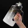 Sports Water Jug With Time Markers; Gradient Color Fitness Accessories